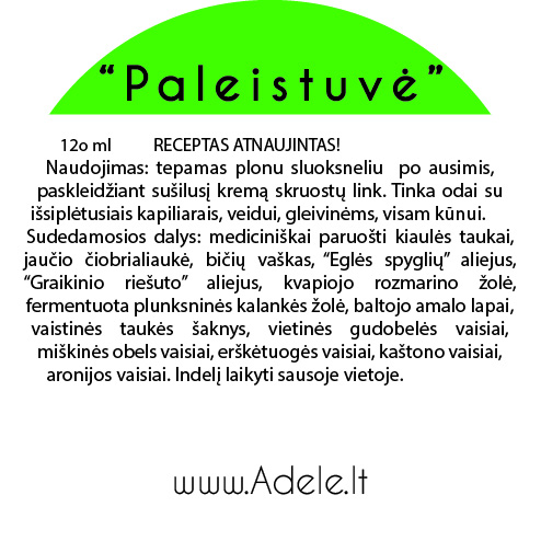 Kremas "Paleistuvė"
